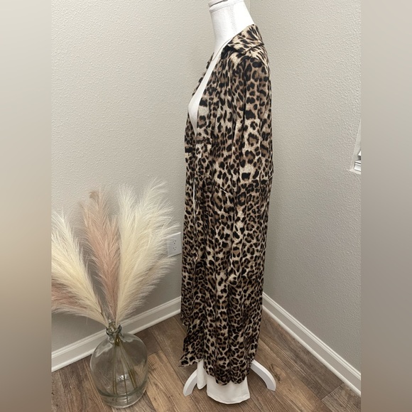 Multi Universal Leopard Print Cardigan/ Dress - Picture 4 of 8